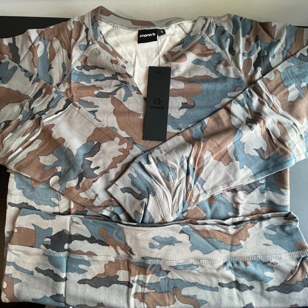 Mono B Long Sleeve Camo Shirt - S, M, L - NWT